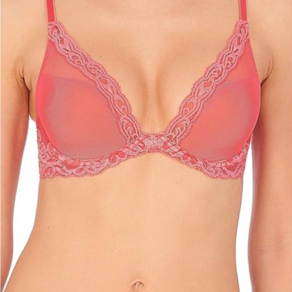 Natori Feathers damask pink 32DD